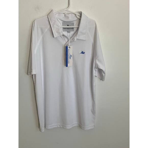 Southbound Performance White Boys Polo NWT size L - Picture 1 of 3